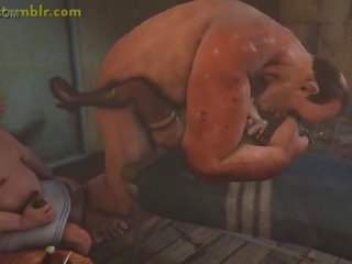 Lulu follada duro en 3d monstruo adulto película animación