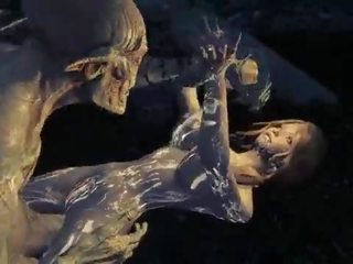 Skyrim delightful sedusive Lara Forced by Monsters